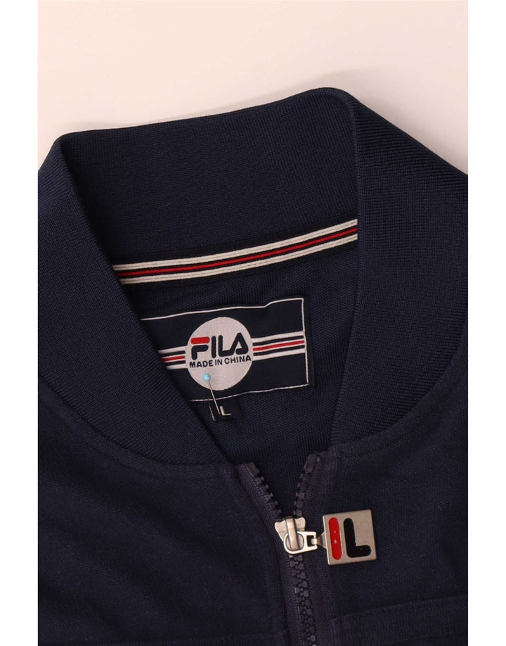 Fila muška gornja jakna trenirke velika tamnoplava pamuk