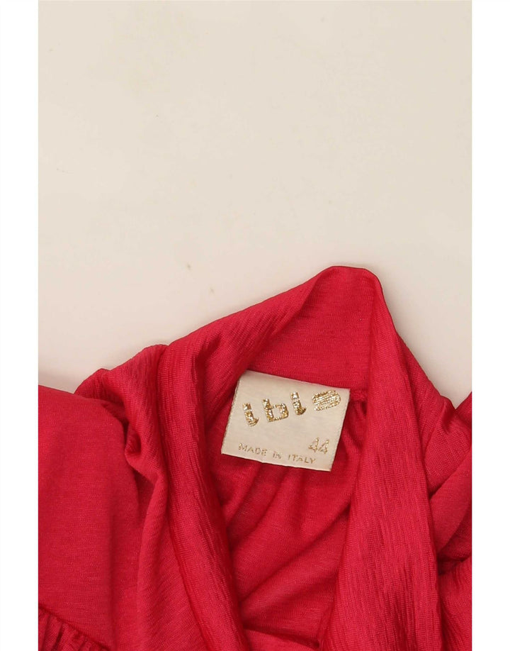 Vintage ženska široka košulja bluza IT 44 srednje ružičasta