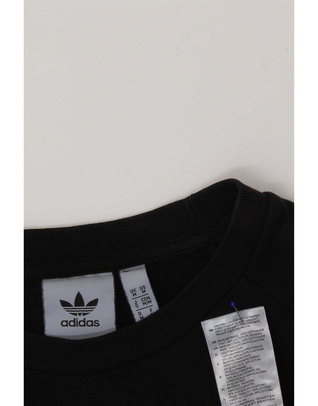 Adidas muška majica srednje veličine, crni pamuk