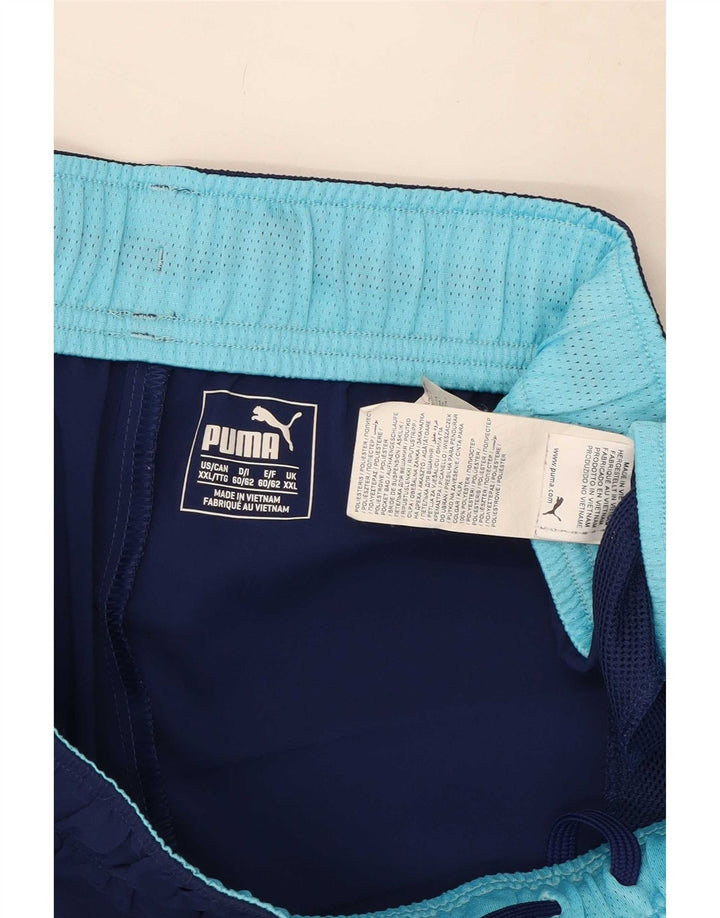 Puma Mens Sport Shorts 2XL Navy Blue Polyester