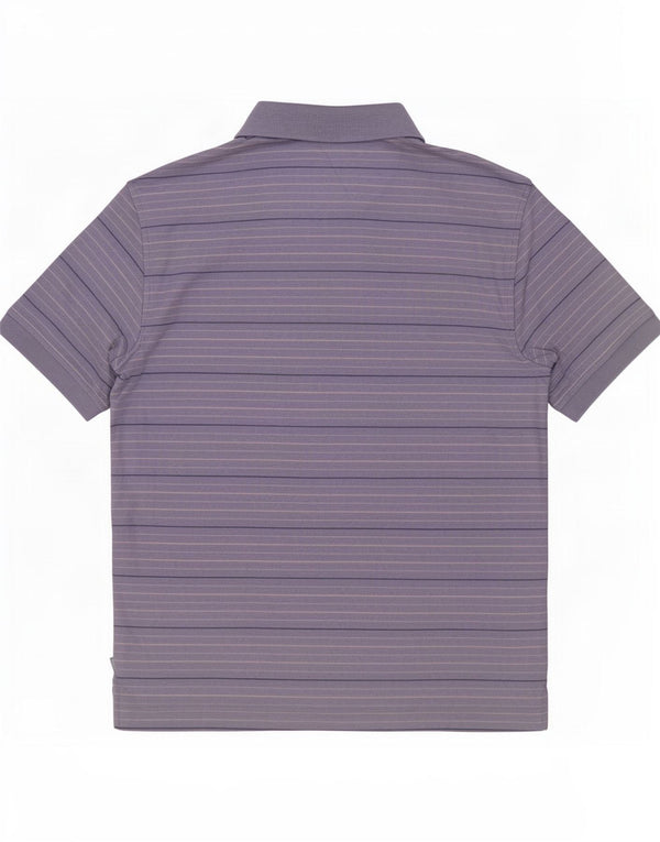 Izod muška polo majica s velikim ljubičastim prugama, pamuk