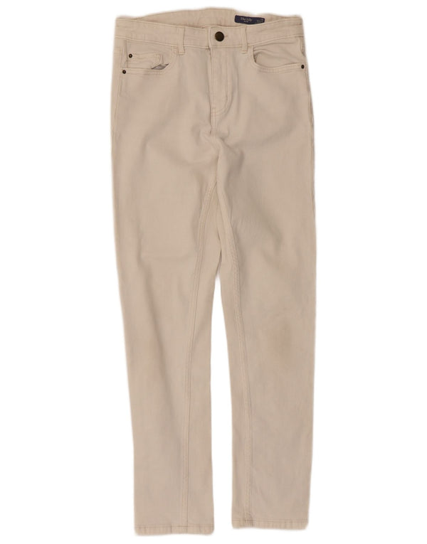 Marks & Spencer ženske The Lily Slim Jeans UK 10 male W28 L27 bež pamuk