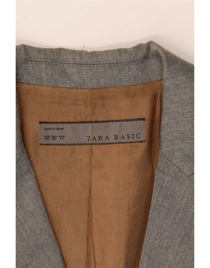 Zara ženski sako sa 1 gumbom UK 6 XS siva