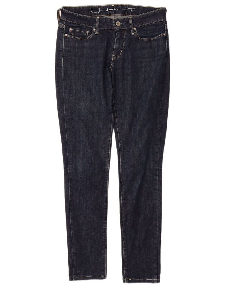 LEVI'S ženske uske traperice s blagim oblinama modernog rasta W26 L29 tamnoplave