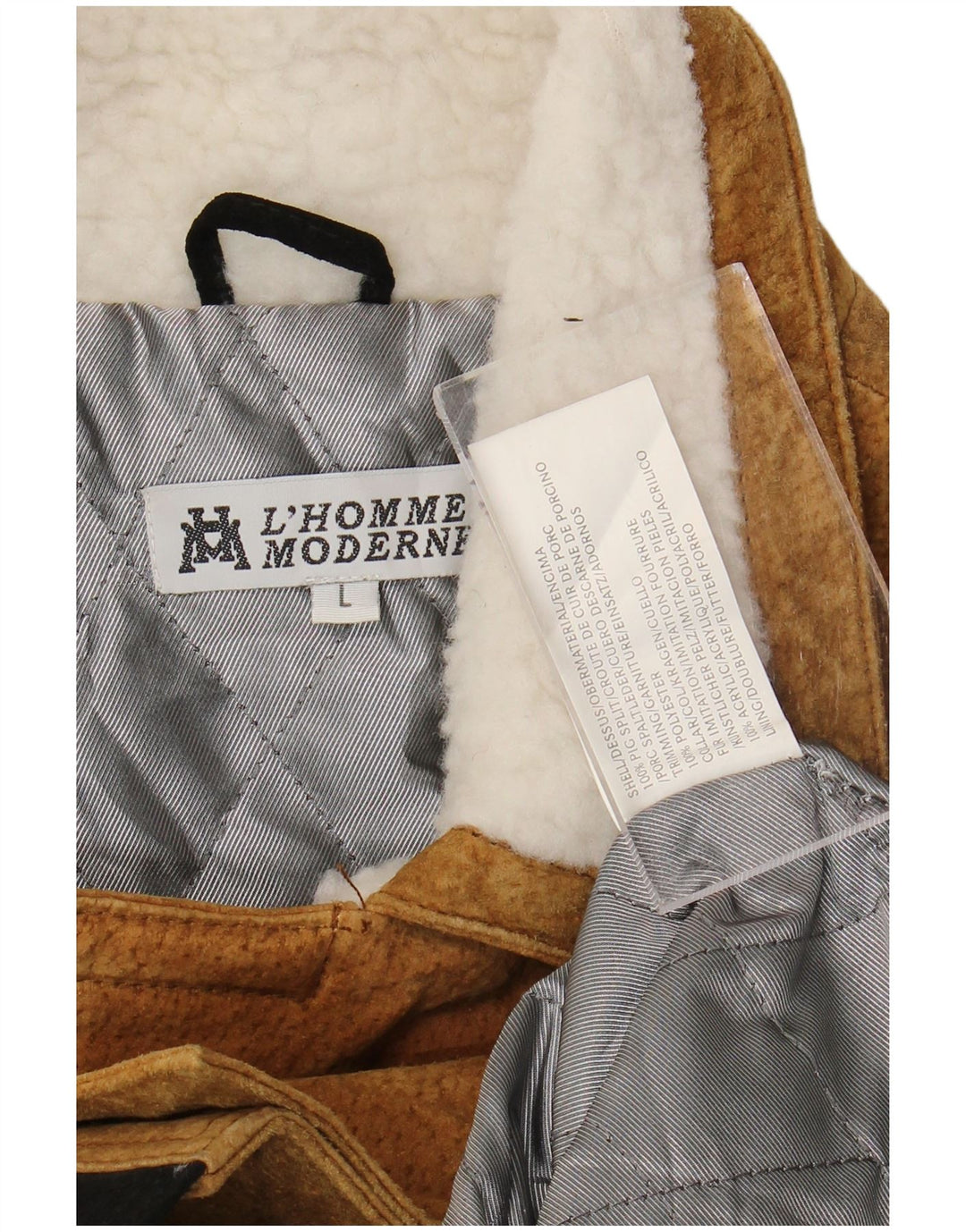 L'Homme Moderne muška bomber jakna vjetrovka UK 40 Large Brown Aztec