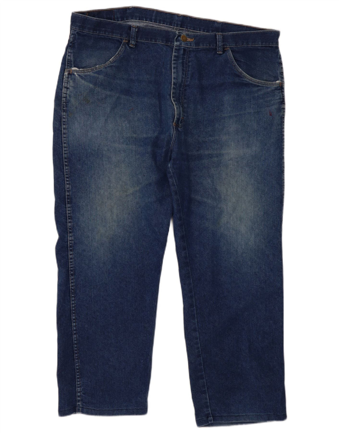 Wrangler ženske ravne traperice regularnog kroja W40 L29 plavi pamuk