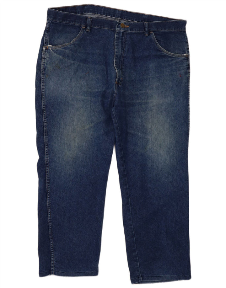 Wrangler ženske ravne traperice regularnog kroja W40 L29 plavi pamuk