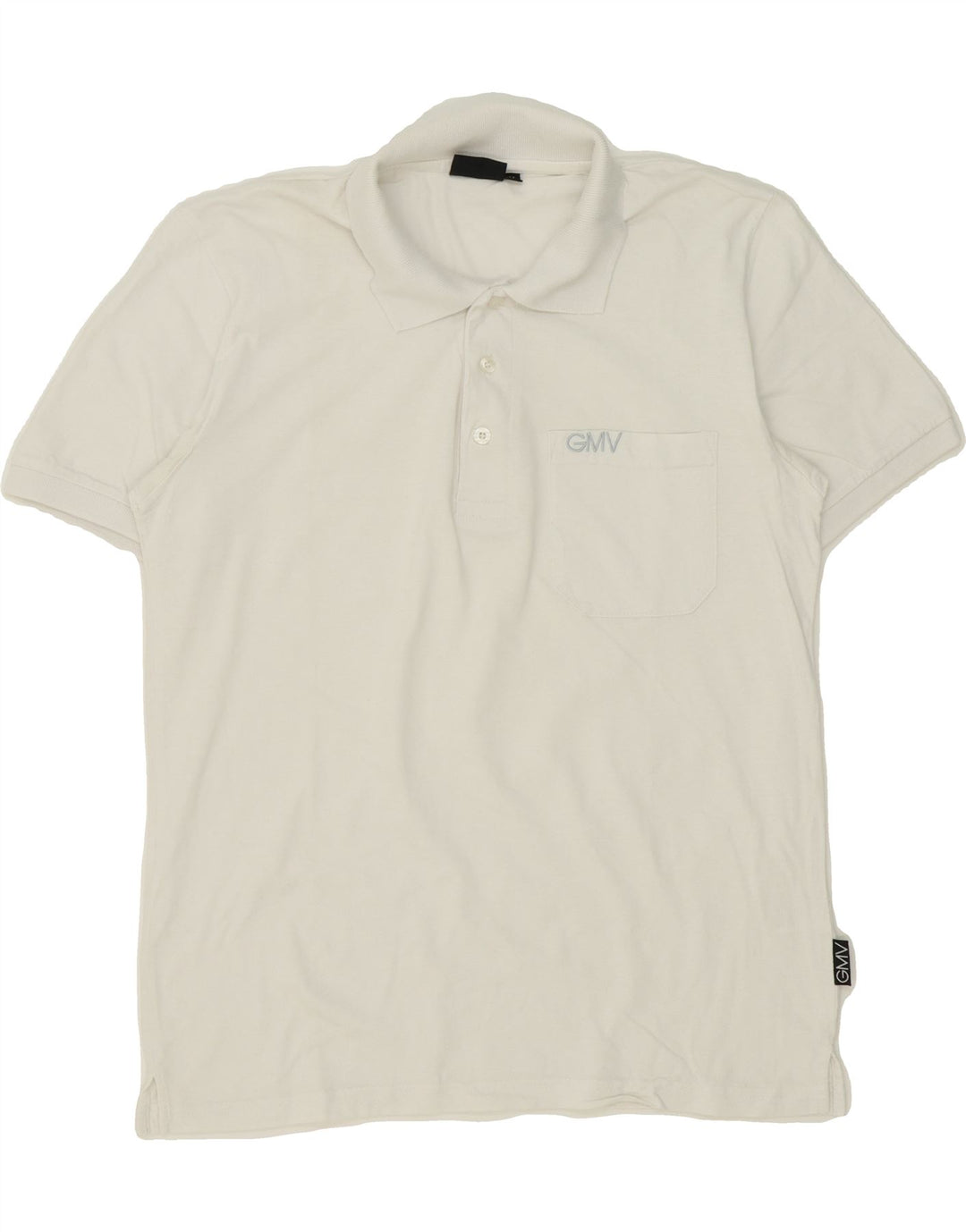 GIANMARCO VENTURI Mens Polo Shirt Medium White Cotton Vintage Gianmarco Venturi and Second-Hand Gianmarco Venturi from Messina Hembry 