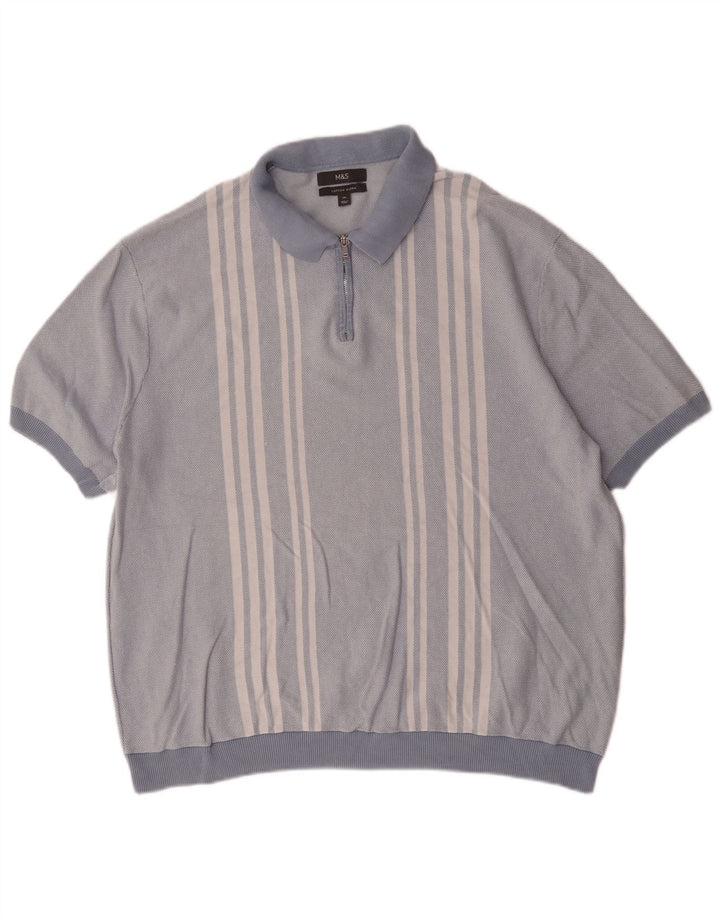 Marks & Spencer muška polo majica 2XL pamuk na plave pruge