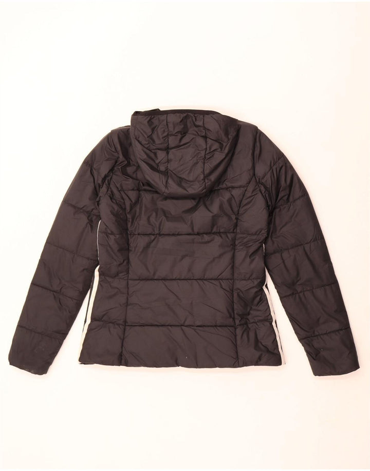 Adidas ženska podstavljena jakna s kapuljačom UK 12 srednji crni poliester