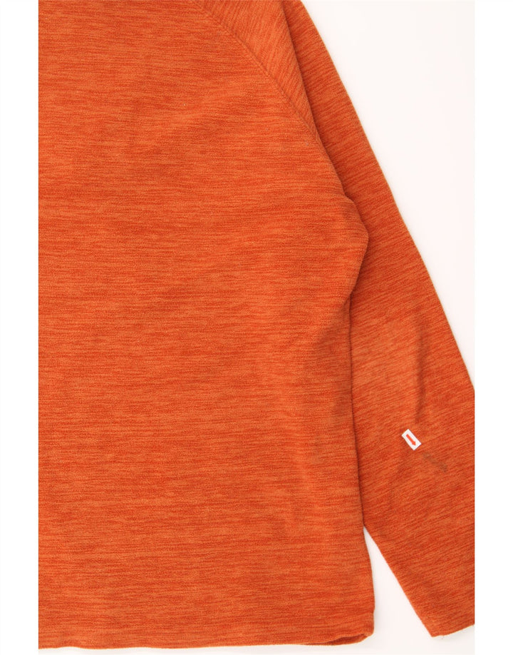 MOUNTAIN WAREHOUSE Mens Zip Neck Fleece Jumper XL Orange Polyester Vintage Mountain Warehouse and Second-Hand Mountain Warehouse from Messina Hembry 