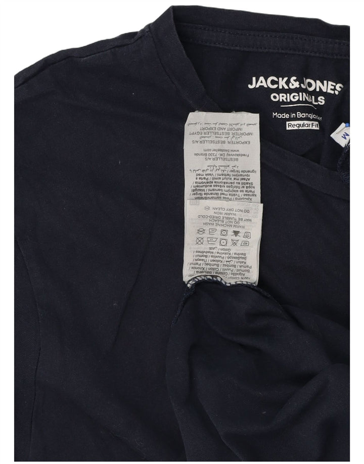 Jack & Jones muška majica kratkih rukava standardnog kroja, srednje tamnoplavi pamuk