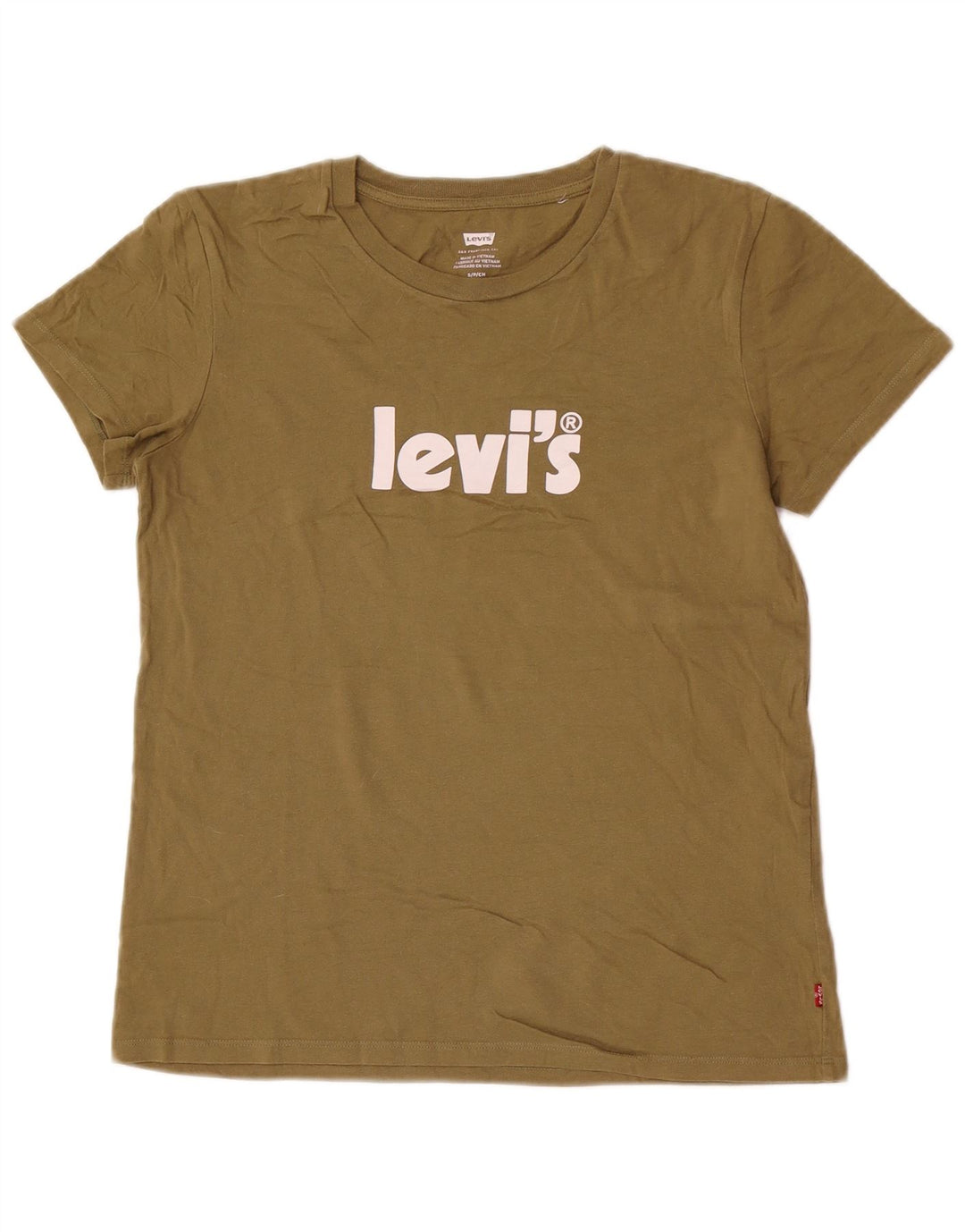 Levi's muška majica s grafičkim motivima, mali kaki pamuk