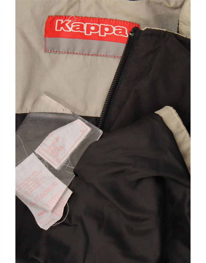 KAPPA muška jakna vjetrovka UK 40 velika crna poliamidna boja