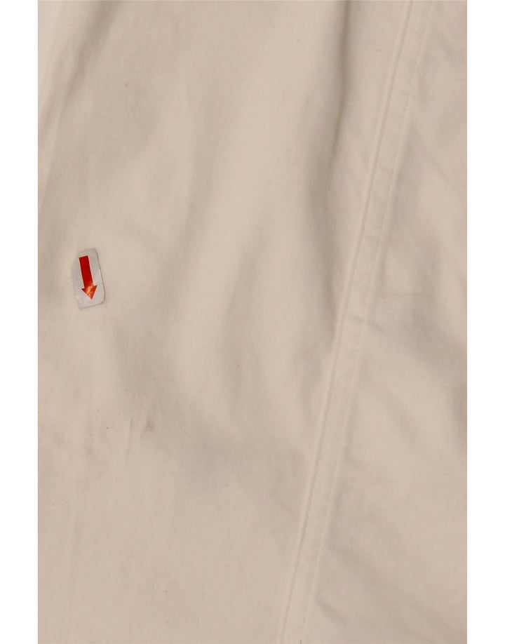 MOSCHINO ženska suknja A-kroja visokog struka UK 14 W30 L23 bijeli pamuk