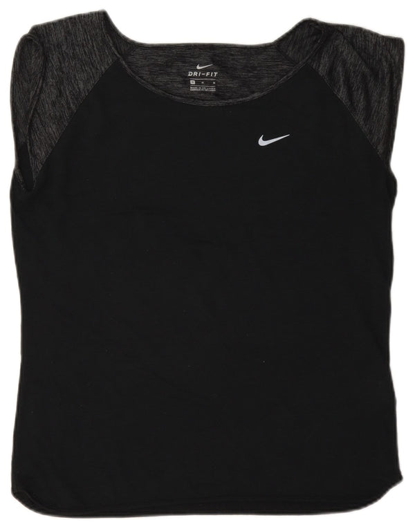 Nike Dri Fit majica kratkih rukava UK 14 srednje tamnoplava vuna