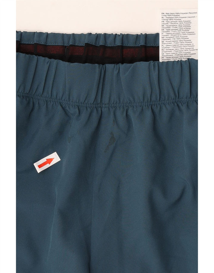 Asics muške kratke sportske hlače s grafičkim motivima srednje tamnoplave boje od poliestera