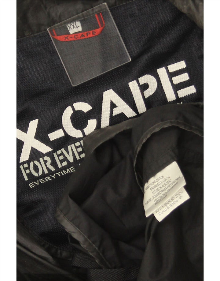 X-CAPE muška pomoćna jakna UK 44 2XL crni pamuk