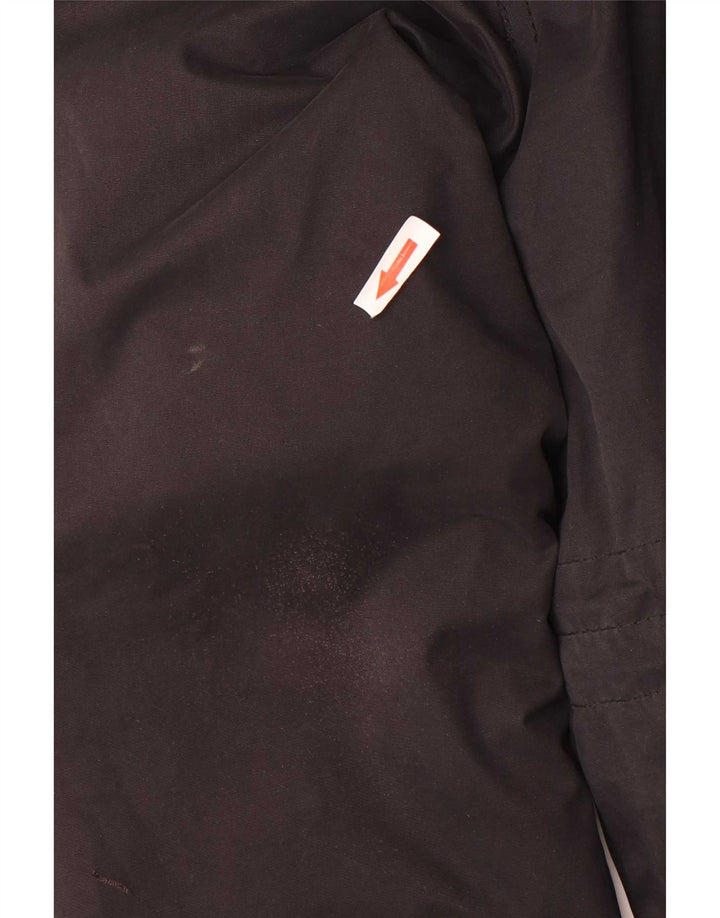 Superdry ženska jakna parka s kapuljačom UK 14 veliki crni poliester