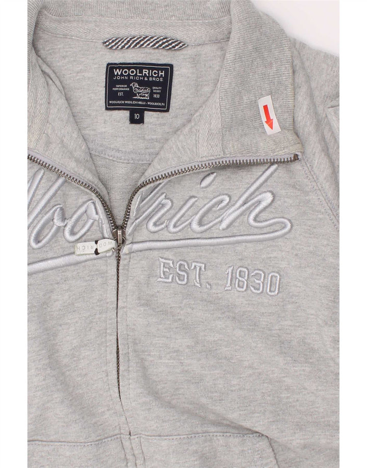 Woolrich Boys Graphic Trenirka Gornja jakna 9-10 godina sivi flekasti pamuk