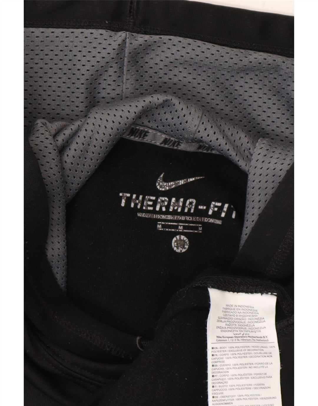 Nike muška majica s kapuljačom Therma-Fit, srednji crni poliester