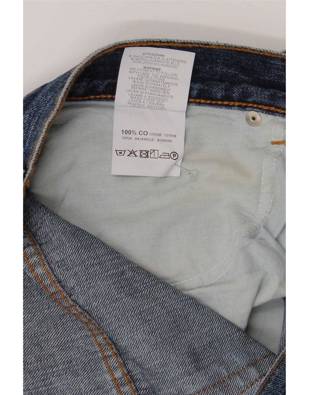 Carrera Mens 700 Regular Straight Jeans W36 L34 Plavi pamuk
