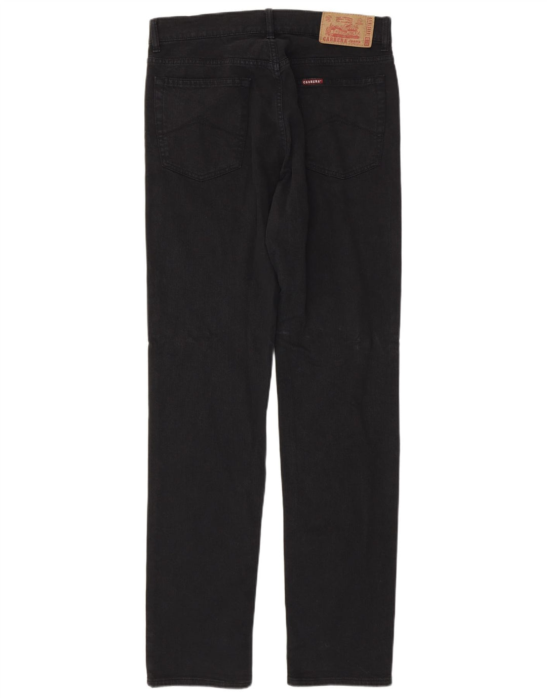 CARRERA Mens 700 Regular Straight Jeans W32 L35 Crni pamuk