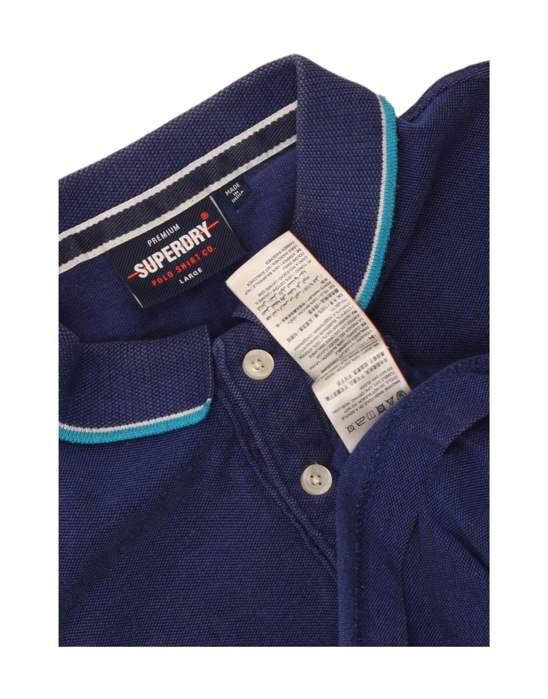 Superdry muška polo majica Large Blue Cotton