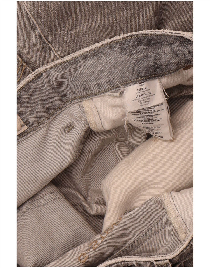 G-STAR Mens Slim Jeans W31 L36 Grey Cotton