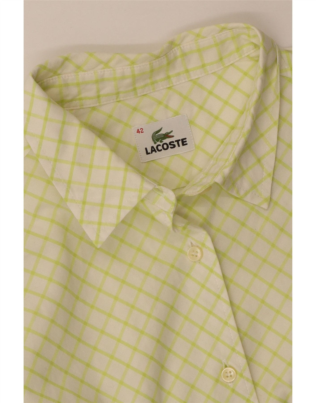 Lacoste ženska košulja veličina 42 veliki zeleni karirani