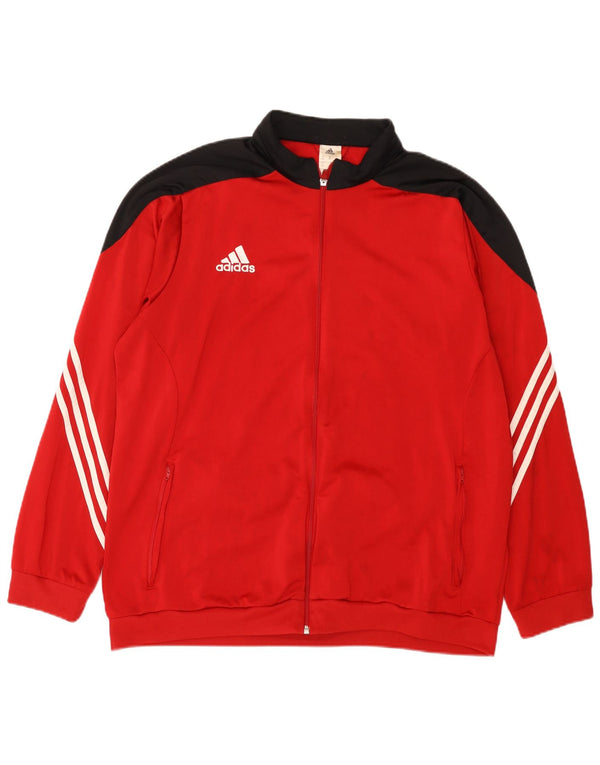 Adidas muška trenirka gornja jakna 2XL poliester crvene boje