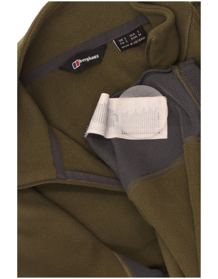 BERGHAUS Muški džemper od flisa s patentnim izrezom Mali kaki poliester