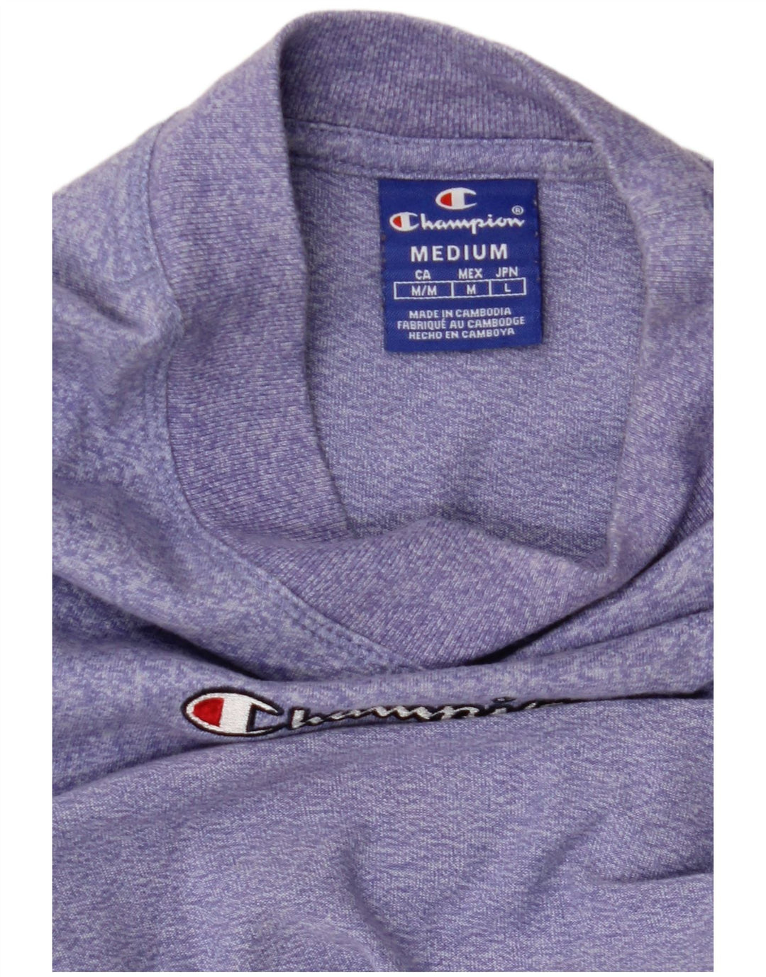 CHAMPION Ženska majica kratkih rukava s grafičkim motivima UK 12 srednje ljubičasta s pjegama