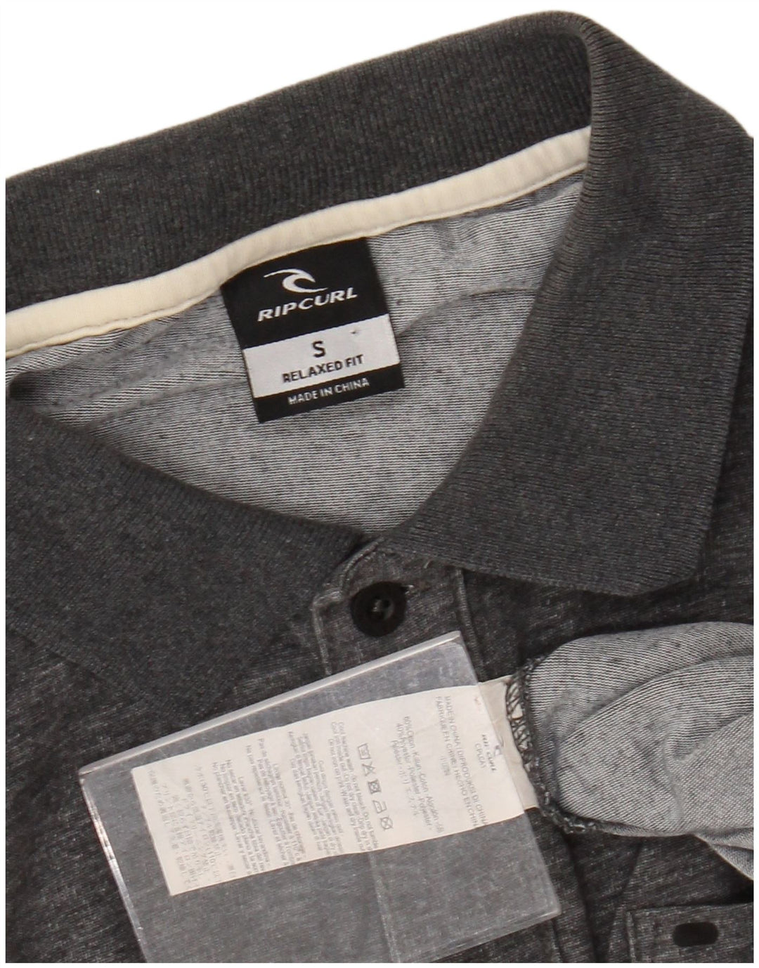 RIP CURL Muška polo majica opuštenog kroja Mala siva pamučna