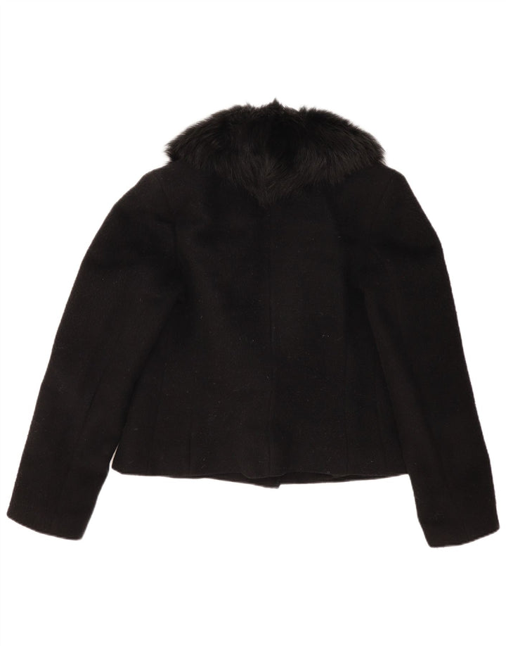 Vintage ženski sako s jednim gumbom UK 14 srednje crna