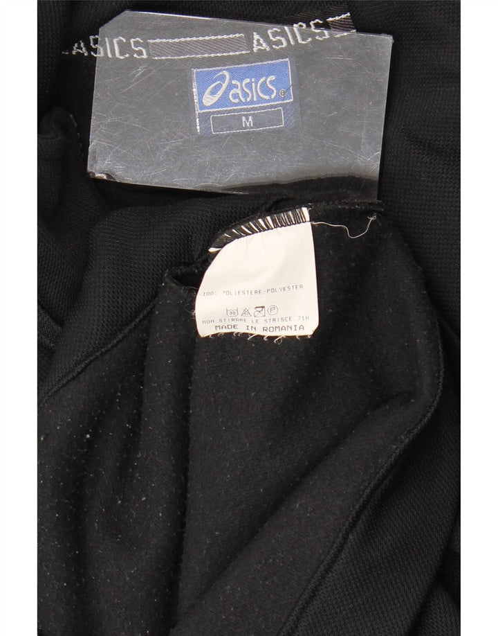 Asics muška trenirka s grafičkim motivima, gornja jakna srednje crne boje, poliester