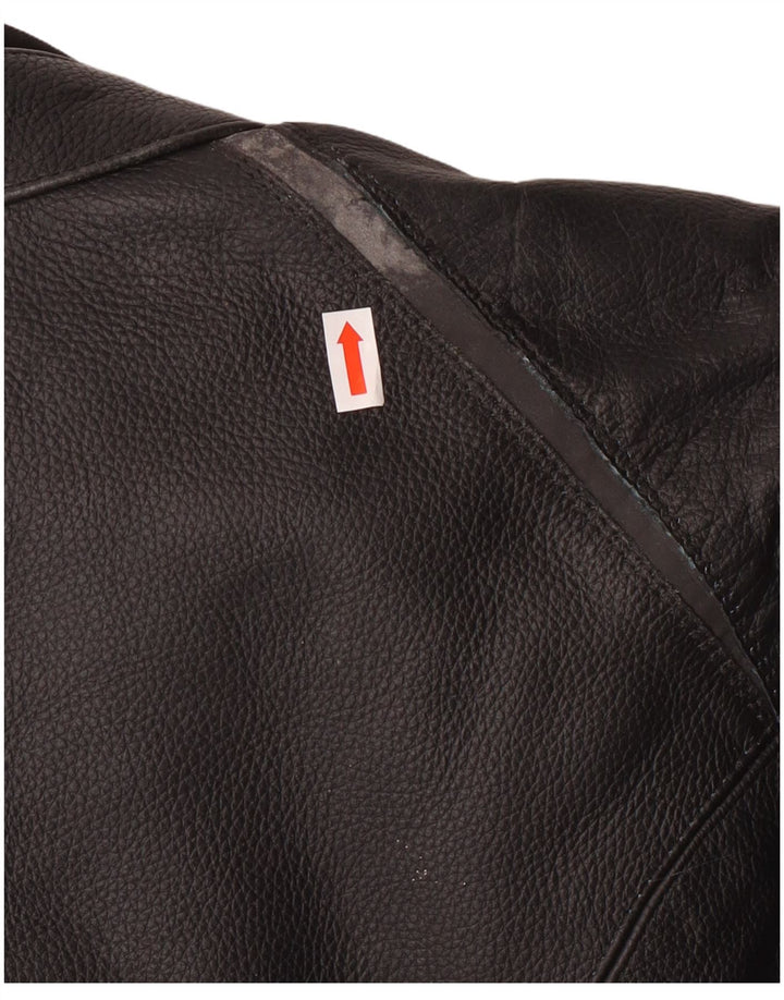 LEWIS ženska kožna biciklistička jakna UK 18 XL crna koža