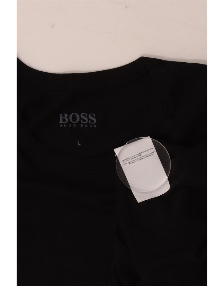 Hugo Boss Muška majica kratkih rukava Veliki crni pamuk