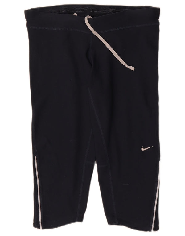 Nike ženske Capri tajice UK 10 male tamnoplave poliesterske sportske