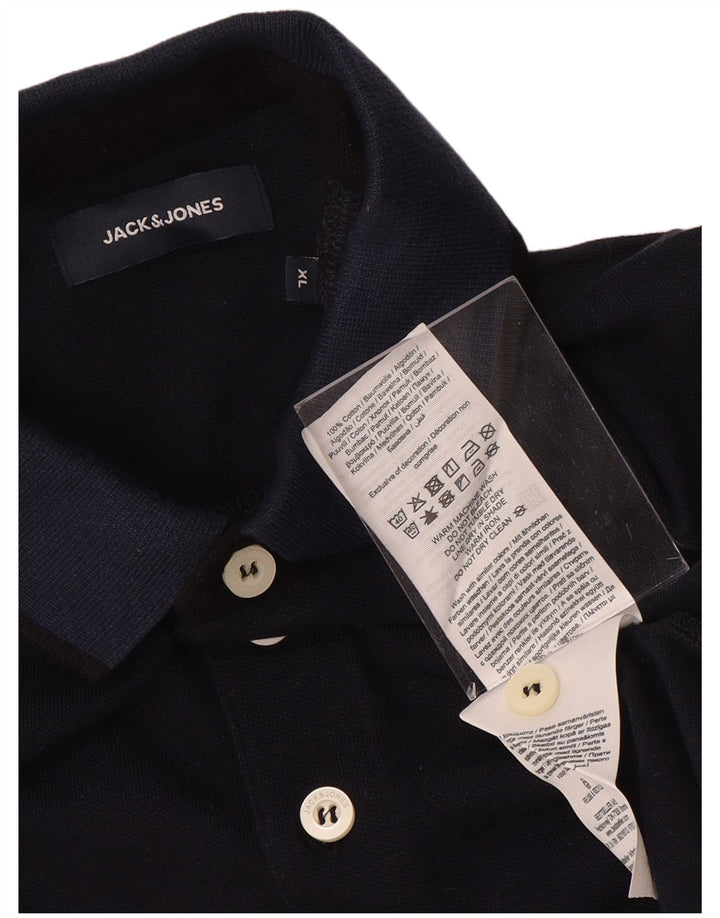 JACK & JONES muška polo majica XL tamnoplavi pamuk