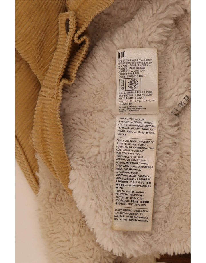 Levi's ženska prekomjerna jakna Sherpa od samta UK 10 Small Beige