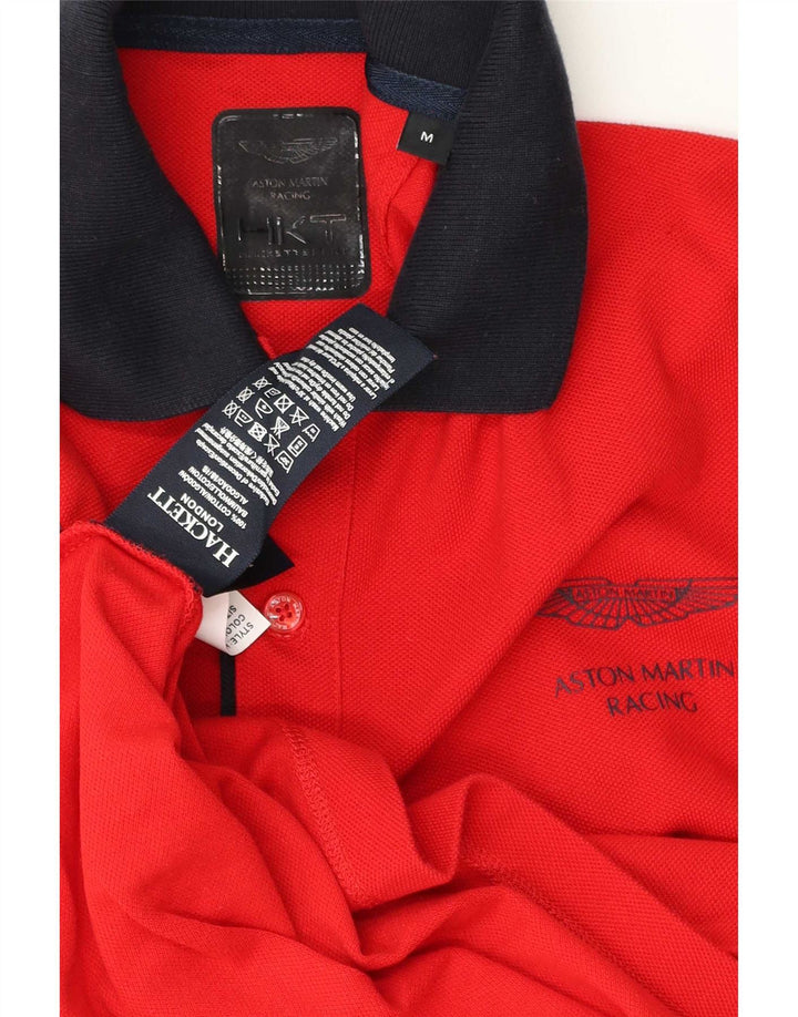 Hackett muška ragbi polo majica s grafičkim motivima srednje crvene pamučne boje