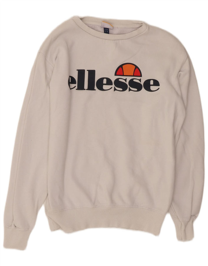 ELLESSE Ženska prekomjerna trenirka s grafičkim motivima UK 8 Mala bijela