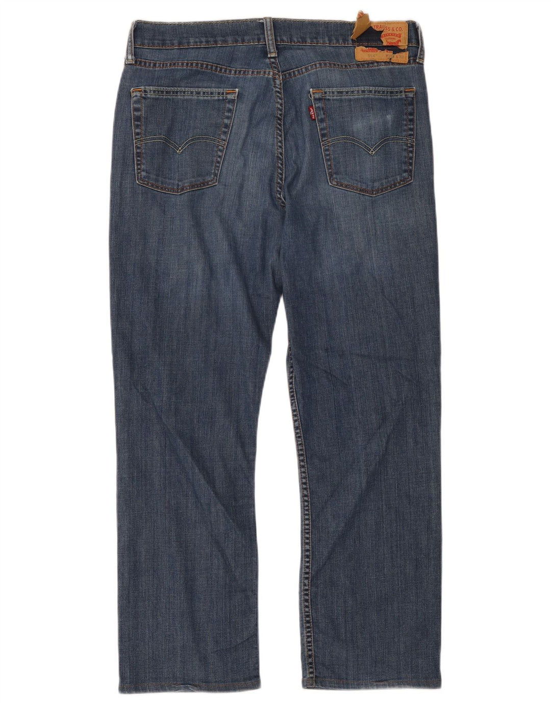 Levi's muške 514 ravne traperice W34 L32 plavi pamuk