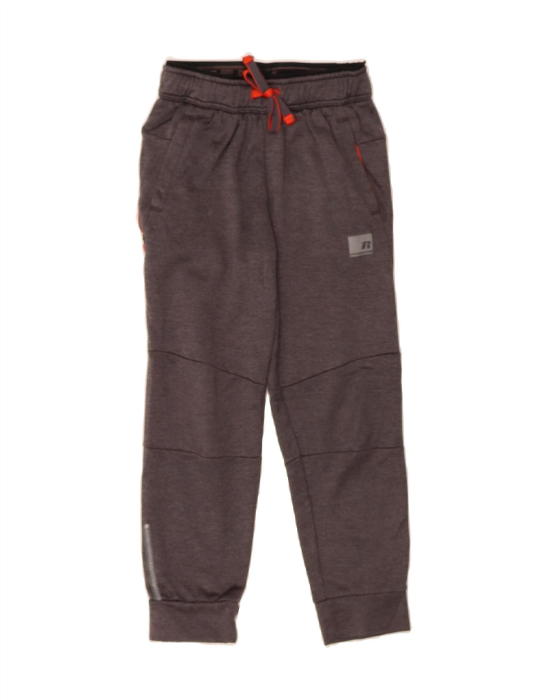 RUSSELL ATHLETIC Boys Tracksuit Trousers Joggers 7-8 Years Medium Grey Vintage Russell Athletic and Second-Hand Russell Athletic from Messina Hembry 