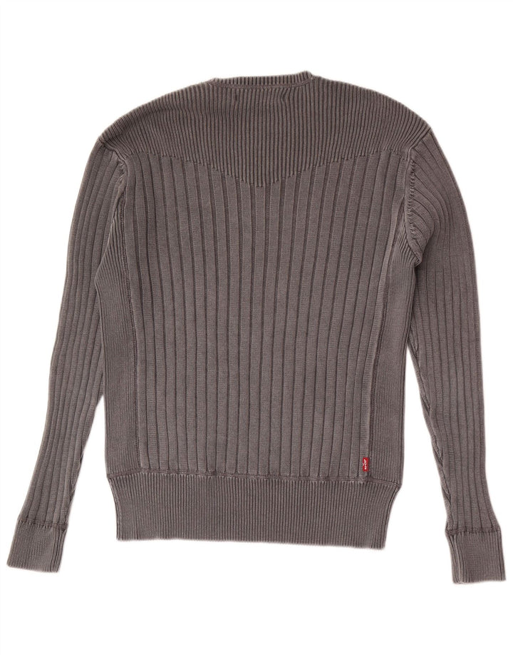 Levi's muški pulover s okruglim izrezom Veliki sivi pamuk