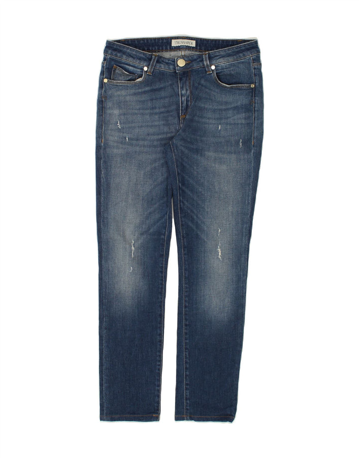 TRUSSARDI Womens Skinny Jeans W30 L28 Blue Vintage Trussardi and Second-Hand Trussardi from Messina Hembry 