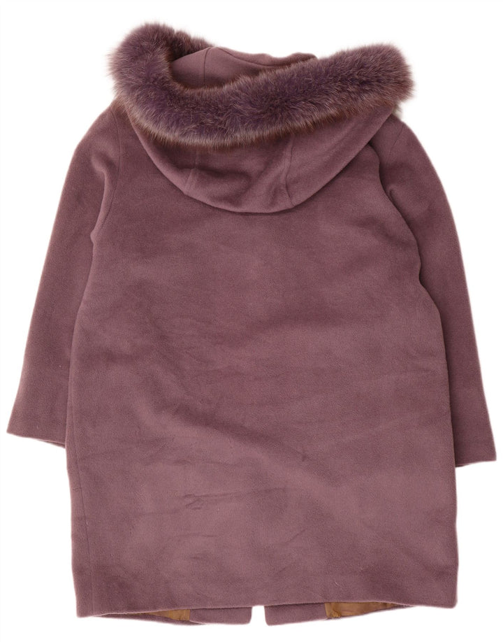 Veliki ženski kaput s kapuljačom Armorica IT 46 Large Purple Wool