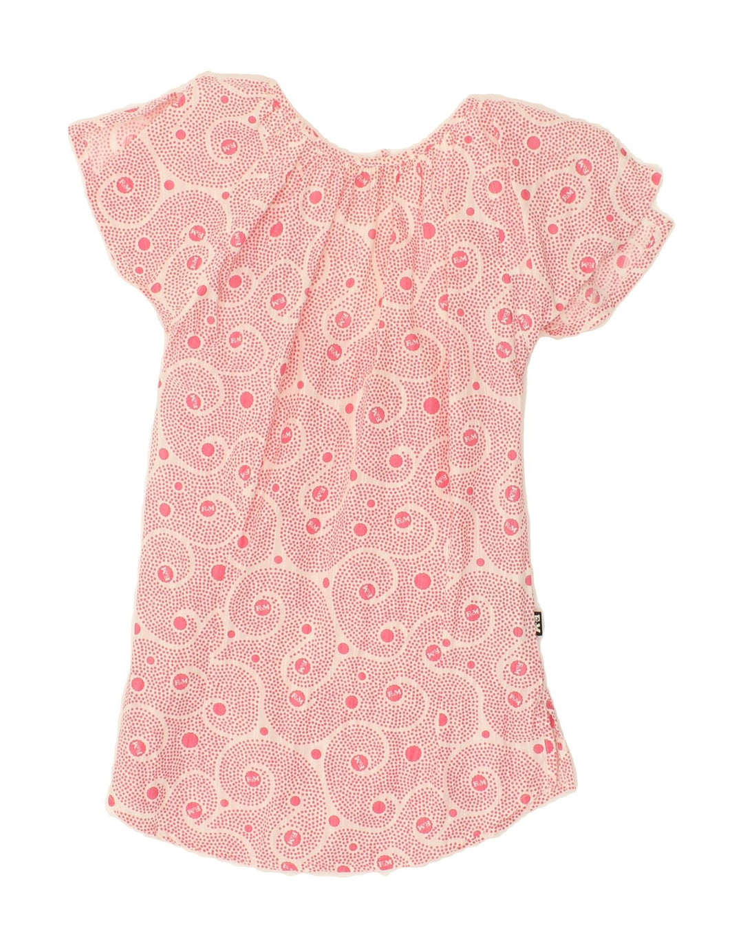FRANKLIN & MARSHALL Womens Blouse Top UK 8 Small Pink Spotted Cotton Vintage Franklin & Marshall and Second-Hand Franklin & Marshall from Messina Hembry 