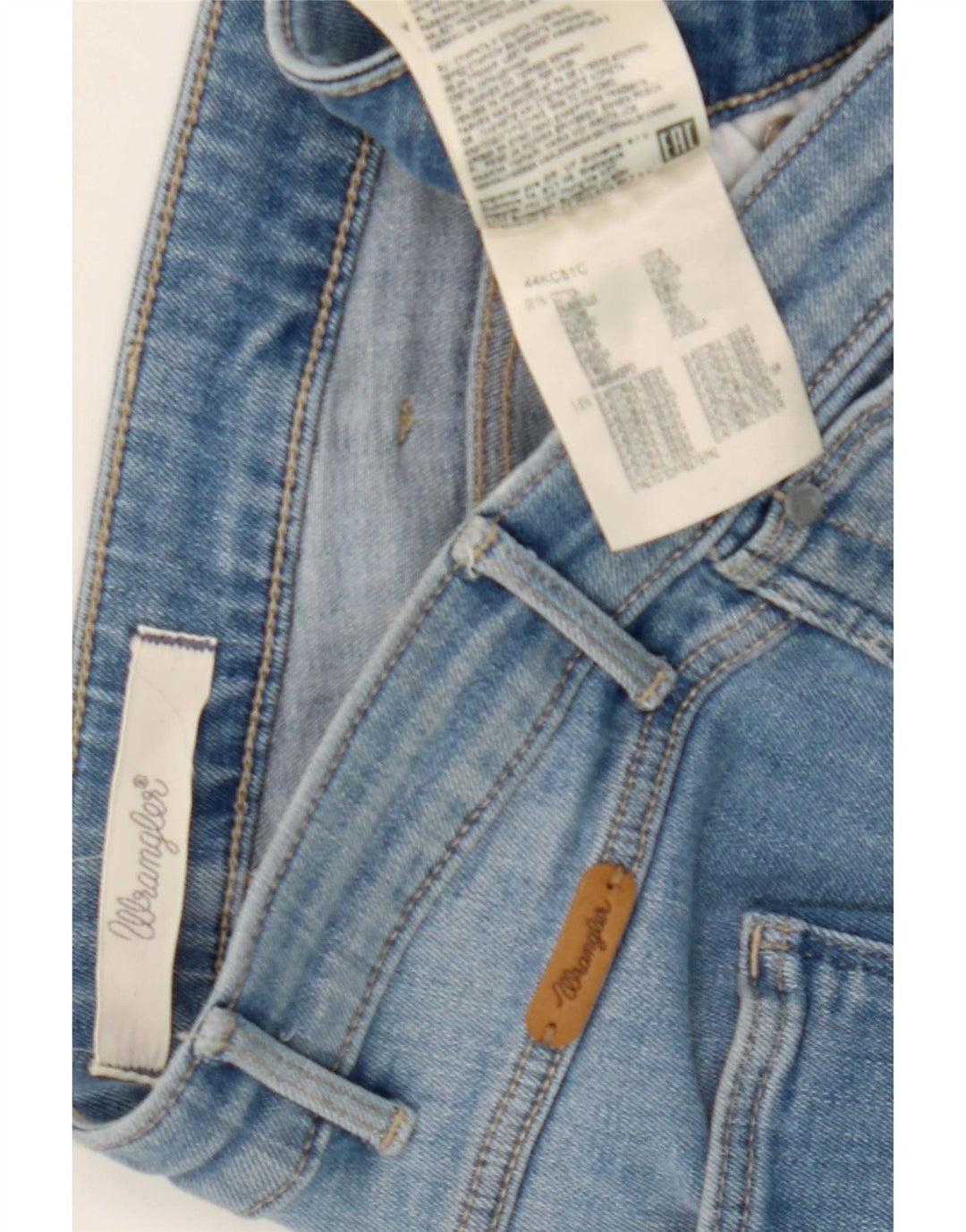 Wrangler ženske uske traperice Evalyn W30 L27 plavi pamuk
